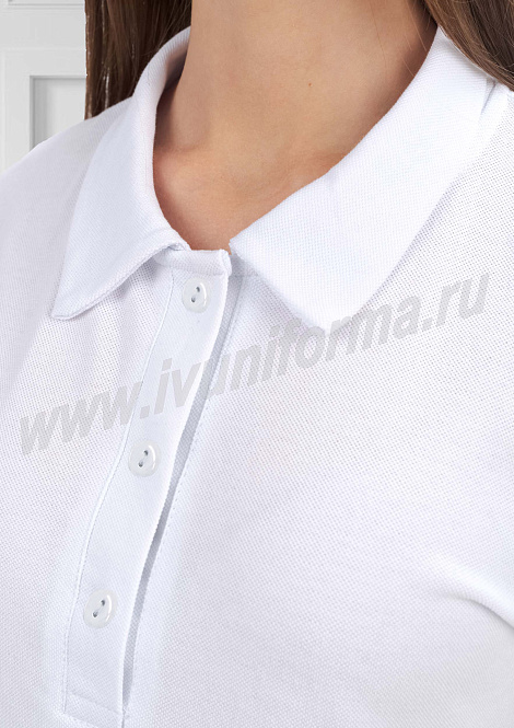 Рубашка - поло белая женская